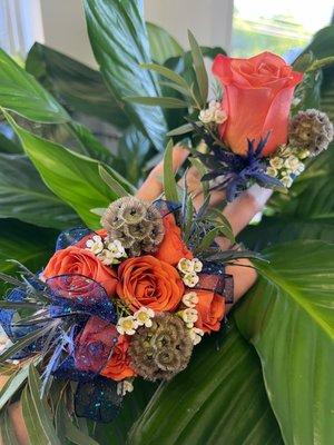 Prom corsage and boutonnière