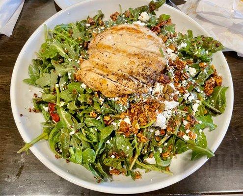 Berry Garcia Salad w/ grilled chicken HUGE!