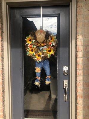 Fall decor for my front door.