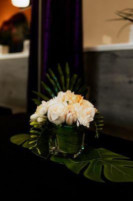 Loved making these tropical centerpieces for Inspire by Beauty Salon and Spa fundraiser!