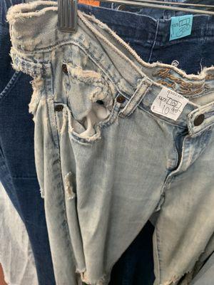 Really bad pair of jeans for $10!!! Just because they are name brand.