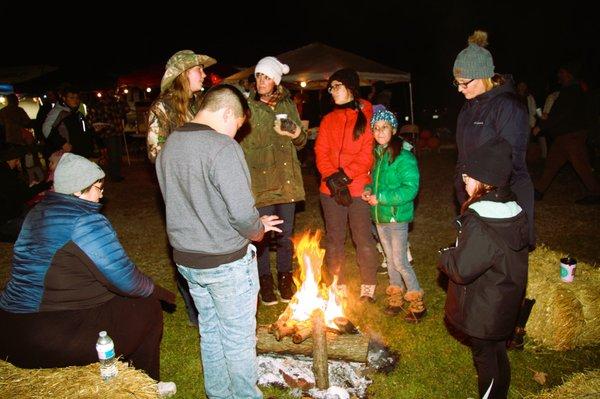 Fall Family Festival warming fires...