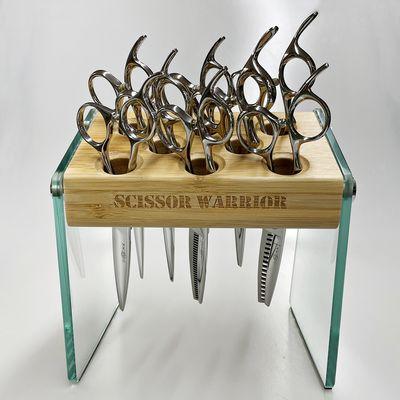 Premium 8 hole hair scissors holder