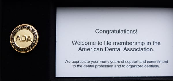 Dr. Matthew Zizmor is the recipient of the American Dental AssociationLifetime Achievement Award.