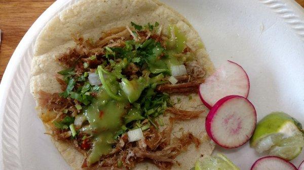 Carnitas taco