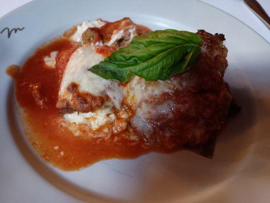 Eggplant Rollettini appetizer. Tasty!