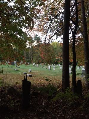 Views of the old church cemetery