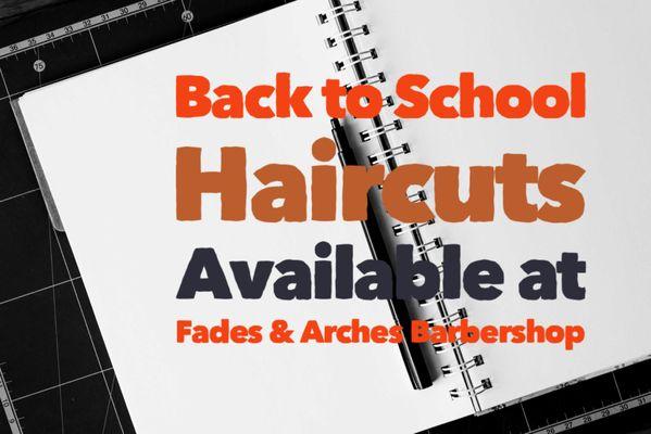 Back to school haircut available