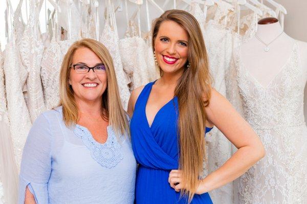 The Dressing Room owner, Beth, with store manager Rebecca.