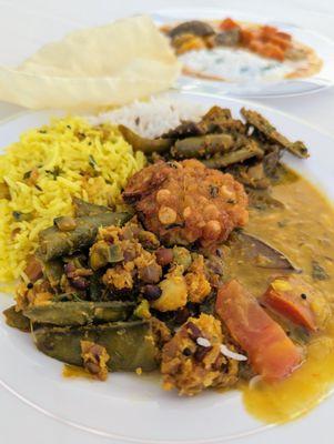 Assorted Indian food from the buffet catered by Peri Peri Catering of Buford, Georgia. The location for this event was Kennesaw, Georgia.