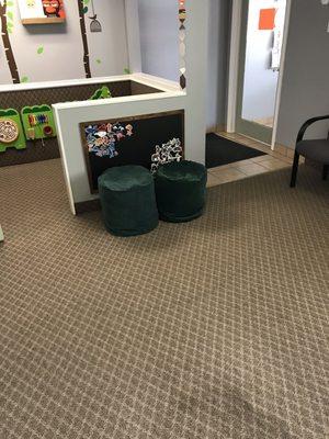 Kids play area in waiting room