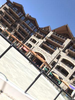 Roller rink/ice rink in winter