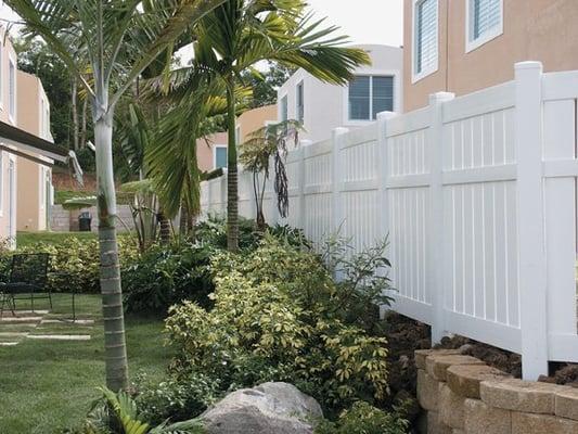 Semi-Privacy Vinyl Fence