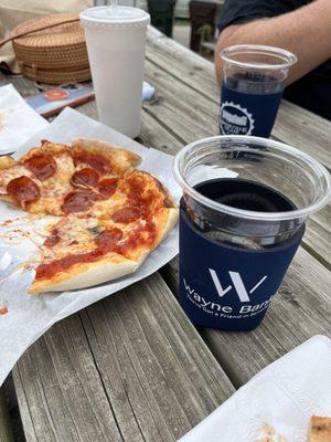 Pizza and beer