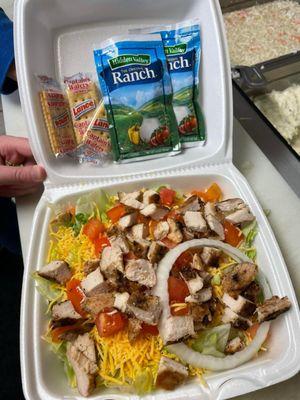 Grilled chicken salad