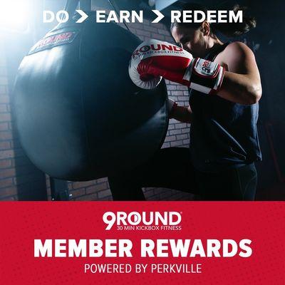 9Round Rewards:  earn points for check-ins, referrals and more!  Redeem for free merch, apparel and account credits!