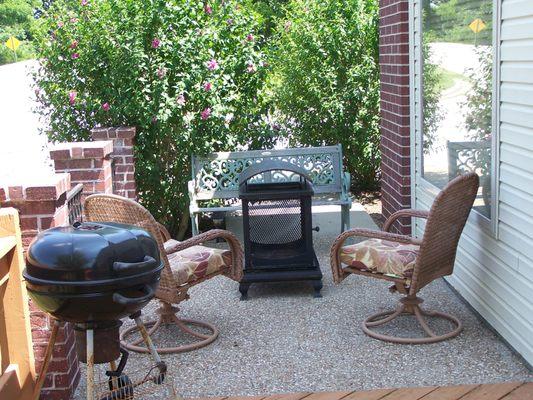 Grill, Firebox on Patio