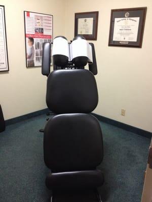 Hydraulic Chiropractic Table- Third Treatment Room.