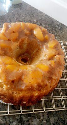 Pure White Hennessy Peach Cobbler Pound Cake