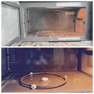 Microwave cleaning