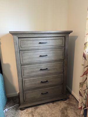 After: Repaired dresser