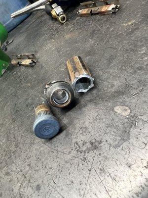 Broke lug nut