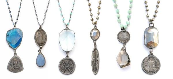 Hand Soldered Medallion Necklaces by Couture Jems