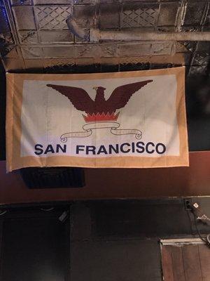 Was impressed by this old school SF flag! First time seeing this one. Nice touch.