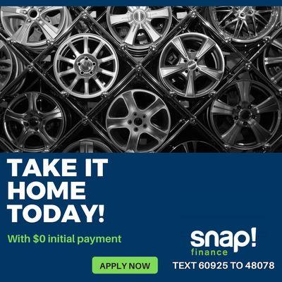 Snap finance available