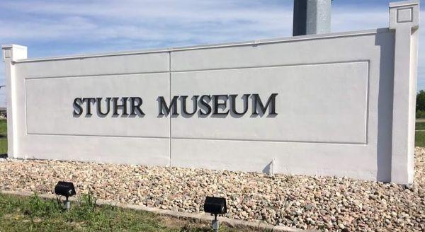 Painted the Stuhr Museum sign