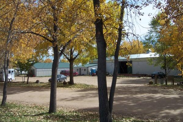 Front of the stables