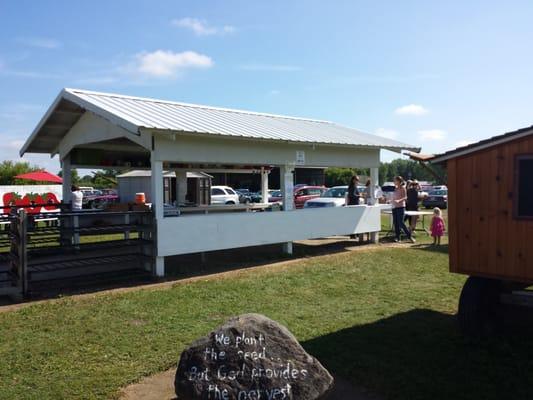 The produce stand