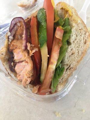 Salmon sandwhich