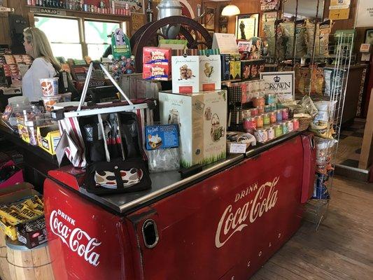 LOVE that Coke cooler! Did you notice the bottle cap removers?