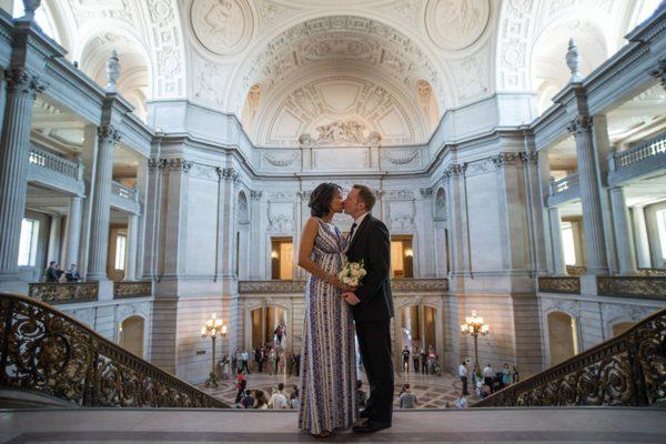 City hall wedding