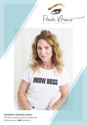 Heather Gordon, Flash Brows Owner.