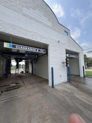 Camera install car wash