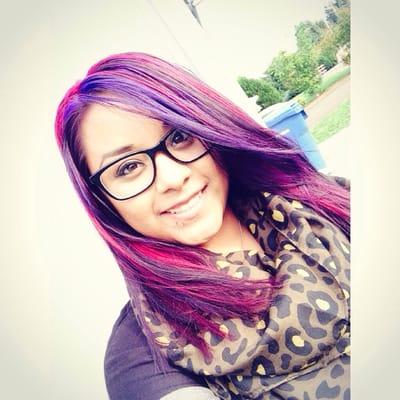 Purple hair!