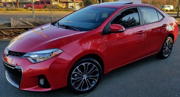 Custom ordered Corolla "S" Premuim Plus in fire red!