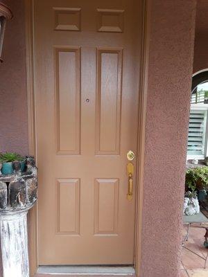 Refinished front door