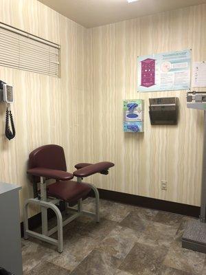 Blood draw room