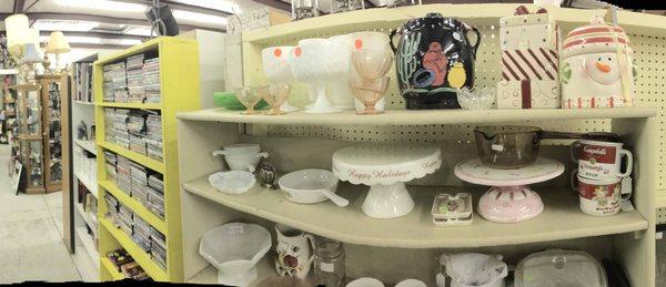 Cake stands and cookie jars...