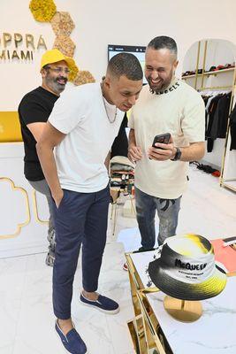 Mbappe shopping at coppra Miami