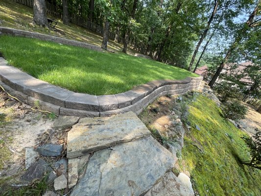 Reacting wall and sod installation