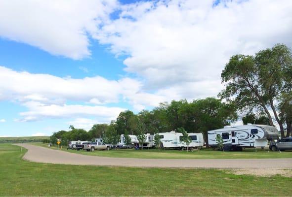 Lots of places for RV and tent camping.