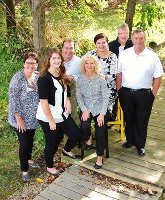 Left to Right: Marcia Focht, Tayler Kline, Team Morris- Bruce and Julie Morris, Britny Focht, Sara Wingart, Mike Martin