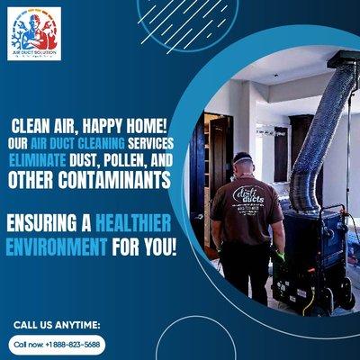 air duct cleaning at your home!