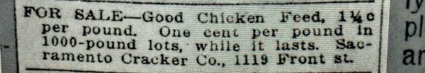 1907 Sacramento Union advertisement"  Sacramento Cracker Co." 1119 Front Street