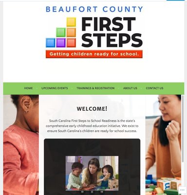 A site we created for Beaufort County First Steps!