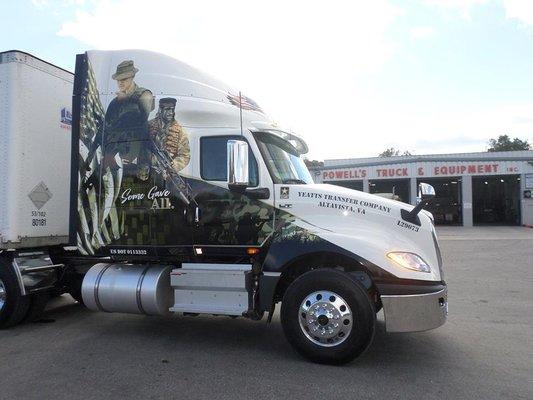 Lease truck honoring Vietnam Veterans.